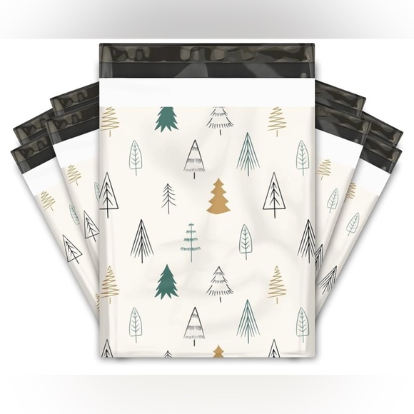 Christmas Tree 20 poly Mailers size 10 x 13 multi color - Picture 1 of 2